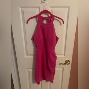 Sincerely Jules Bright Pink Mini Cocktail Dress